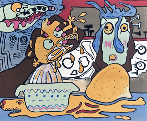 denise_grisi, outsiderart, artbrut, natural_painting, cahors, artiste_cahors, art_naturel, ecological_painting, ecological_art, peinture_écolo