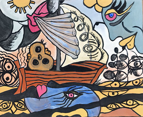 denise_grisi, outsiderart, artbrut, natural_painting, cahors, artiste_cahors, art_naturel, ecological_painting, ecological_art, peinture_écolo