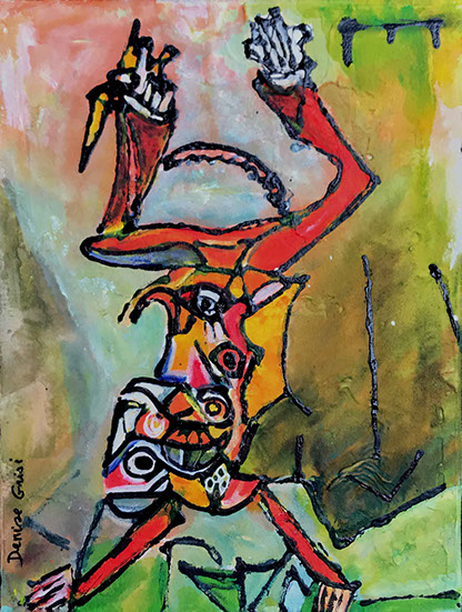 dripping,outsider art,art singulier, denise grisi,